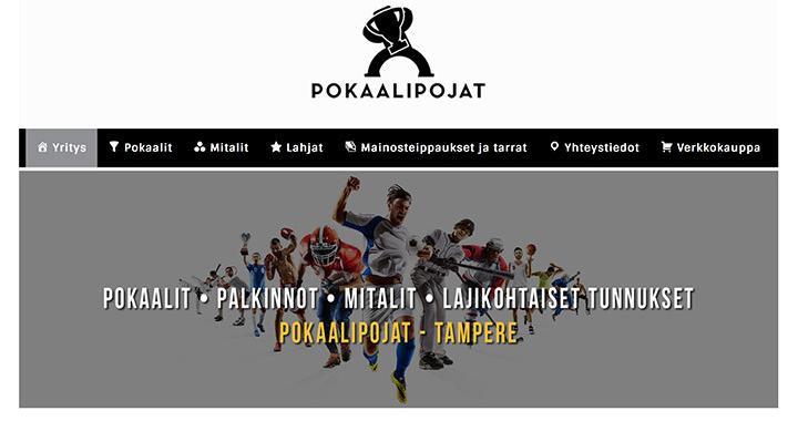 Uudet www-sivut tamperelaiselle Pokaalipojat Oy:lle